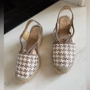 Vidorreta Spain Espadrilles Sandals Women’s Woven Espadrille Wedge Shoes Size 39